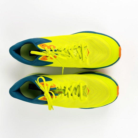 Hoka One One Zinal Evening Primrose Blue Coral Trail Running Sneakers 11.5D Mens - Picture 8 of 16